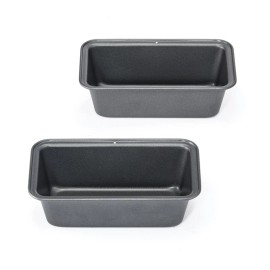Unbranded Nonstick Mini Loaf Pans 2 Pack Carbon Steel Bakeware Easy Release Clean Up New