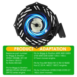 STEEIRO Pull Recoil Starter for Engine 450E 500E 550E 575E 590588 591139 593959 593961