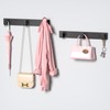 PMMASTO Coat Rack Wall Mount with L Shaped Black Coat