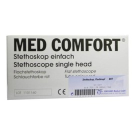 Stethoscope Flat Head Red Pack of 1