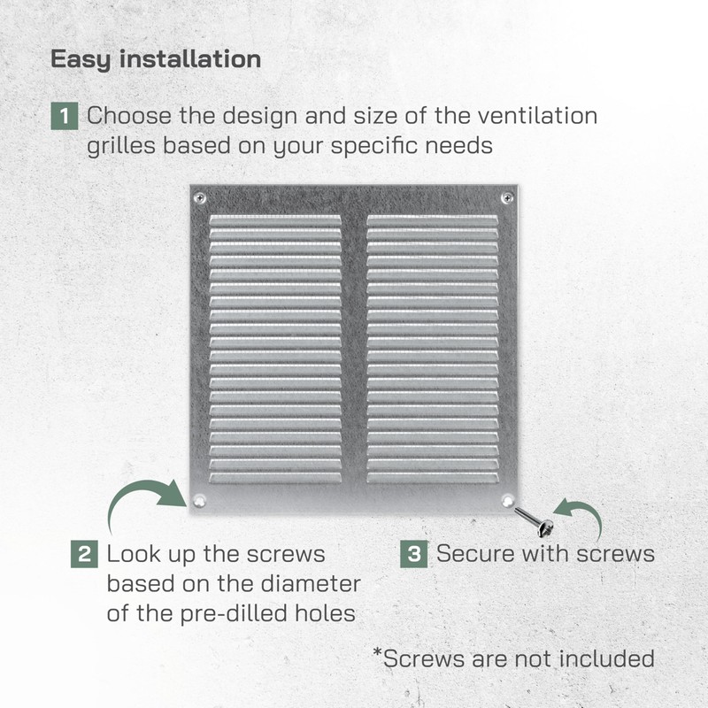 Vent Systems 200 x 200 mm / 8" x 8"
