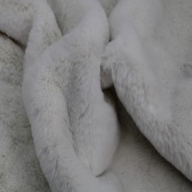 Texco Inc Luxury Faux Fur Fabric by Yard-Fluffy Mohair for Sewing, Costumes, Apparel, Clothing, Decorations, Rugs, Throw Pillow Covers, Beddings, Home, and DIY Projects, Ivory 18X60