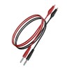 CZJZDZ 2pcs Banana Plug to Alligator Clip Test Lead Cable