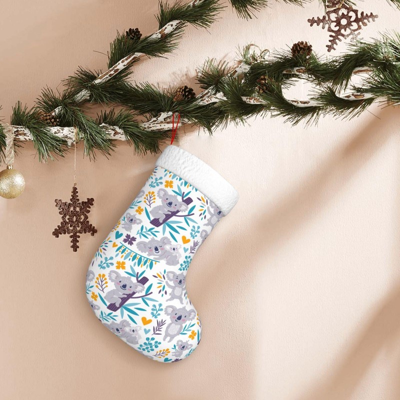 FFCrying Cute Koala Bears Christmas Stocking Large Xmas Stockings Ornaments