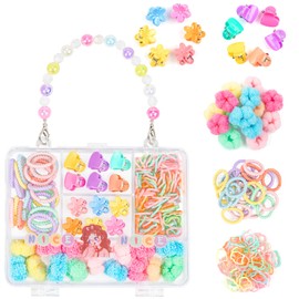 MELLIEX Baby Hair Accessory Set with a Packing Box Handbag Hooks Small Hair Clips Hair Bows for Children Girls