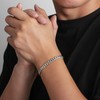 KRKC & CO Men's Curb Bracelet, Cuban Chain, 0.3 inch