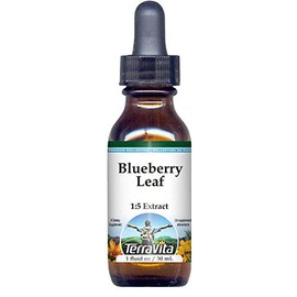 Blueberry Leaf Glycerite Liquid Extract (1:5) - No Flavor (1 oz, ZIN: 522167) - 3 Pack