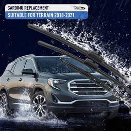 24" 18" 12" Front and Rear Windshield Wiper Blades for GMC Terrain 2018-2021, Quiet and Streak-Free Wipers Assembly All-Season OEM Auto Replacement (3 Pack)​