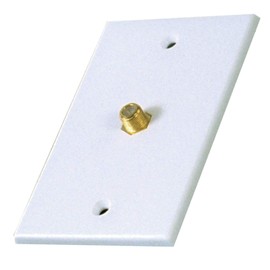 RCA Coaxial Single Wall Plate (White) - VH61R