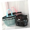 CHILDWEET Multi-pocket Beach Tote Bag for Travel Versatile Mesh Storage