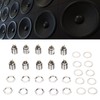 10Pcs XLR Male Socket 4 Pin Metal Panel Mount Male