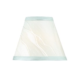 Aspen Creative 51014-2, Empire Clip-On Chandelier Lamp Shade, Light Green, 3" Top x 6" Bottom x 5" Slant Height, Set of 2