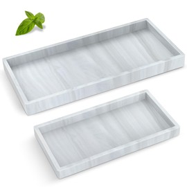 Bathroom Counter Tray,EG-SIPRO High-Grade Thickened Silicone Bathroom Vanity Tray,Shatterproof Durable Rectangle Bathroom Tray Soap Dispenser Tray for Bathroom Countertop