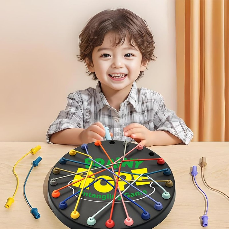 Brainy Knots Rope Untangling Game, Brain Knots Game Exercise Strategy