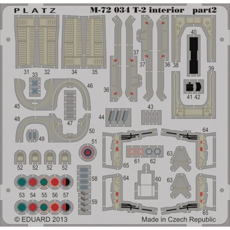 プラッツ 1/72 航空自衛隊 T-2用 エッチングパーツ プラモデル用パーツ