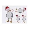 4 x 'Christmas Seagull ' Temporary Tattoos - Water Resistant,
