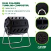 FCMP Outdoor IM4000 Dual Chamber Tumbling Composter Canadian-Made, 100% Recycled