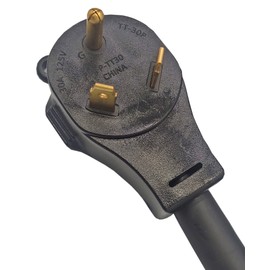 Fullsky FC-TTL431 NEMA TT-30P to L14-30R 3 Prong to 4 Prong generator adapter cord Male TT-30P to Female L14-30 Receptacle 30A 125V Output 125V