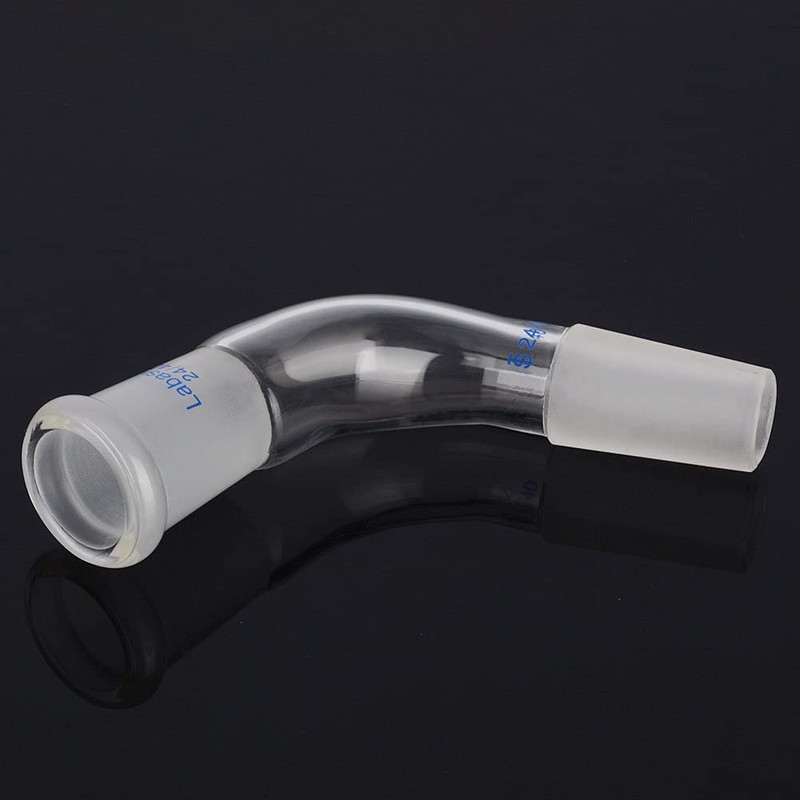 Labasics Distillation Distillator Adapter, Glass Distillator Lab Adapter 105 Bend