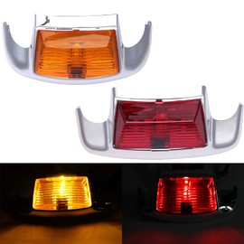 DREAMIZER Rear Fender Tip LED Light Compatible With Electra Glide 1980-2013 Heritage Softail Classic FLSTC 1986-2008 Red