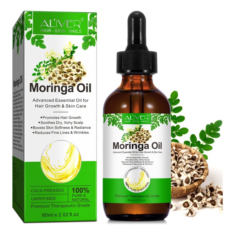 Aceite Moringa Crecimiento Capilar Antiedad Terapéutico