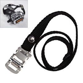 Tobefore 1pc Bike Pedal Clips Strap Anti-Slip Foot Pedal Universal Wheel Stabilizer Straps Spinning Cycling Shoe Toe Casing Tie Rope for Indoor Outdoor Road Mountain Exercise Stationary Bike