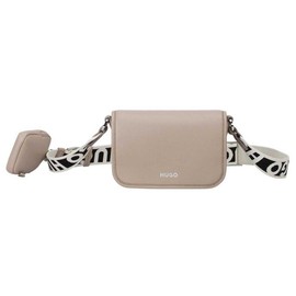 HUGO Women's Bel Flap Crossbody, Dark Beige