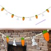 2m / 6.5 ft Bunny Garland with Wooden Beads Easter