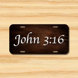 John 3:16 Jesus License Plate Vehicle Auto Tag Religious Peace Love  FREE SHIP