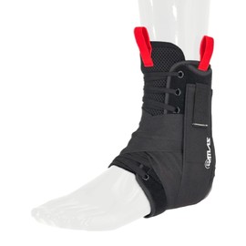 Atlas A2060-01-010 Ankle Brace Black, SM/MD, CE Certified, Reversible Design for Left or Right Ankle, Adjustable Support for Sports and Injury Recovery