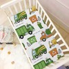 Mazeann Garbage Trucks Car Crib Sheets Soft Breathable Fitted Baby