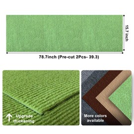 Cat Scratch Couch Furniture Protector, Adhesive Cat Scratch Pad Deterrent for Furniture, DIY Climbing Cat Scratcher Couch Protector from Cat Claws Scratching for Indoor Cat(Green, 78.7x15.8Inch)