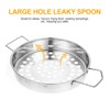 Housoutil Big Hole Colander with Handle, Stainless Steel hole Colander