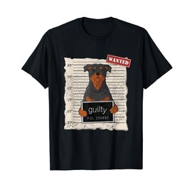 Rottweiler mug shot guilty dog T-Shirt