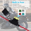 ‎LANMINGLEL SAE to Battery Alligator Clip with Switch,14AWG 12V-24V Battery