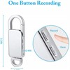 Voice Recorder HD Noise Reduction HiFi MP3 Player Keychain Voice
