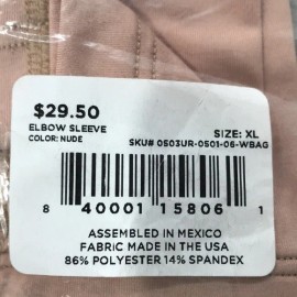 Tommie Copper 4 Tommie Copper Women's  Nude Compression Elbow Sleeves Size XL new