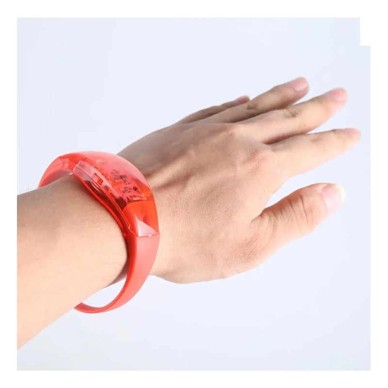 Pulsera Audio Ritmica Fiesta Neón Led Concierto 10 Pzas