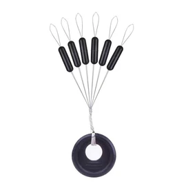 TFS Angling Pellet Waggler connection kit 6 or 12 pack.Oblong grip stops,bead snaplock swivel,hooklength connectors.Pellet Waggler fishing made easy. (6)