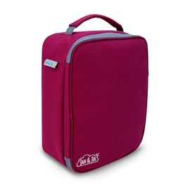 JAN & JUL Kids' Insulated School Lunch Bag with Handle for Kids and Toddlers (Wildberry, One Size)