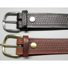 BELT * Leather * BASKET WEAVE * 5 colors *