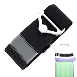 Sibba 2-in-1 Luggage Straps Travel Belt for Luggage Straps Over Handle for Add a Bag Adjustable Travel Suitcase Belt Secure Lock Strap to Prevent Bursting Adjustable Suitcase Belts or Carry On Bag