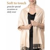 Achillea Large Soft Silky Pashmina Shawl Wrap Scarf in Solid
