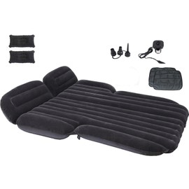 Onirii Inflatable SUV Air Mattress Thickened Flocking Inflatable Car Camping Travel Air Mattress with 2 Pillows & Air Pump,Portable Car Sleeping Bed for SUV|MPV|Minivan