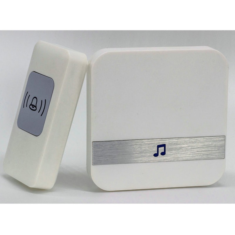 Wireless Doorbell Transmitter Receiver Emergency Caregiver Pager 300M Long Distance