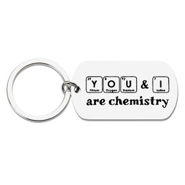 ShiQiao Spl Couple Christmas Gifts for Boyfriend Girlfriend Funny Chemistry Keyring for Wife Husband Anniversary Birthday Gifts for Couples Chemistry Elements Keychain