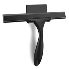 SetSail Squeegee for Shower Glass Door Stainless Steel Shower Squeegee for Glass Doors All-Purpose Window Squeegee for Tile Shower Walls, Sink, Mirror, Bathroom, Car Window Cleaning 10 Inches
