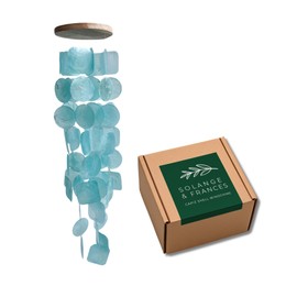 Solange & Frances Wind Chimes for Outside, Sea Glass Windchimes for Outside, Gifts for Mom, Ideal Gifts for Women who Have Everything, Outdoor Summer Decor