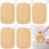 Kitchen Sponge, Natural Loofah Sponge, Set of 5, Loofah Scourer,