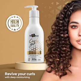 Renew Hair Professional Curly Gel Revive 300gr Curl Defining Cream, Anti Frizz Hair Product For Beautifully Defined Curls Hair Styling Product For Curly or Wavy Hair